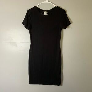 Basic Black T-Shirt Dress